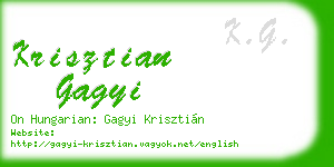 krisztian gagyi business card